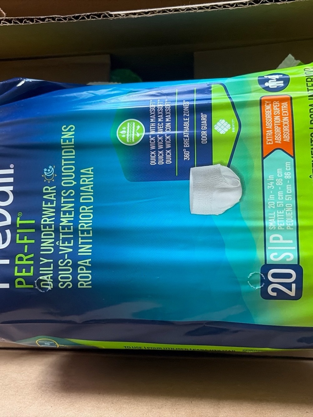 PER-FIT Kids Daily Underwear - Blue and Green Pack